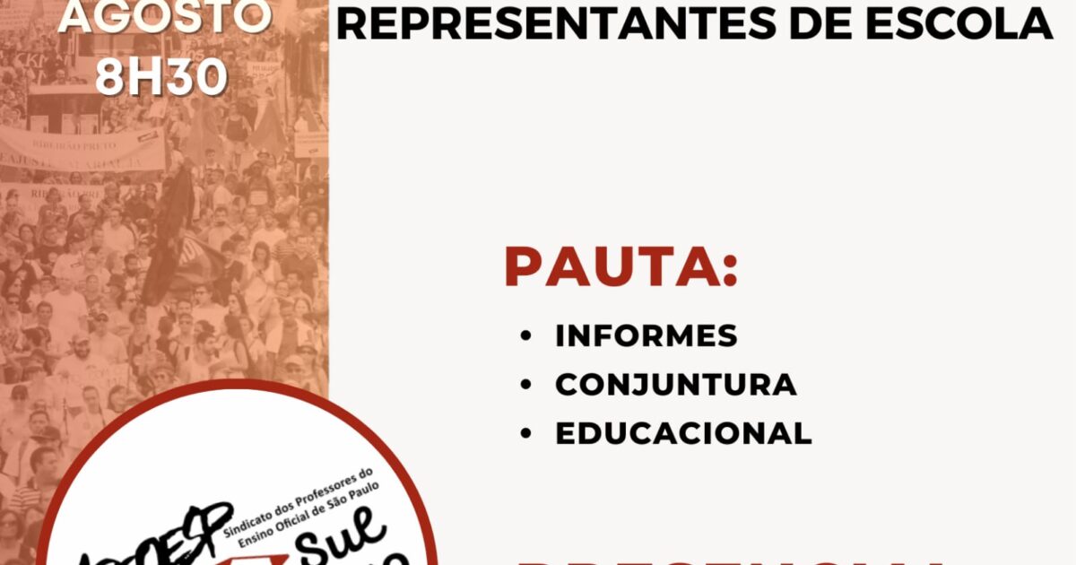 Reunião de Representantes de Escola