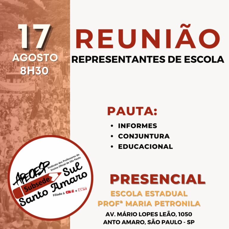 Reunião de Representantes de Escola