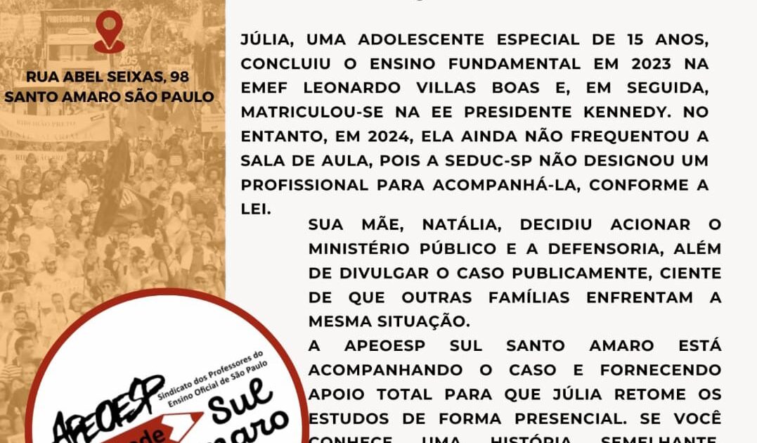 INFORME | Júlia quer estudar!