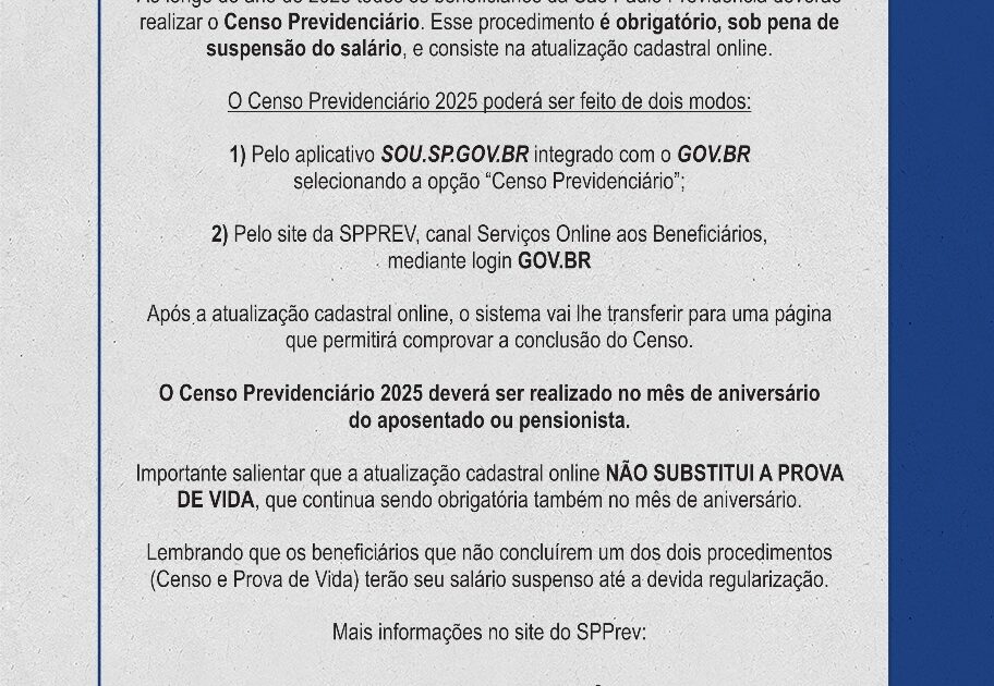Recado importante: Professores e professoras aposentadas