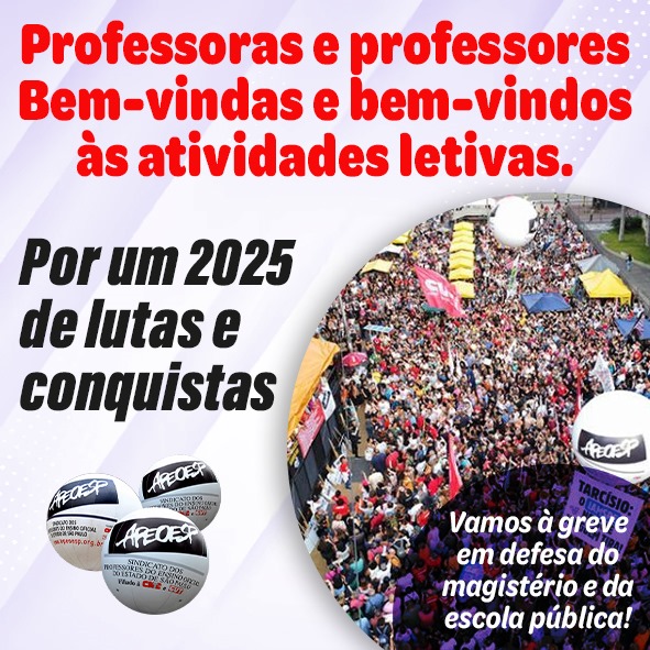 Professoras e professores: Bem-vindas e bem-vindos às atividades letivas.