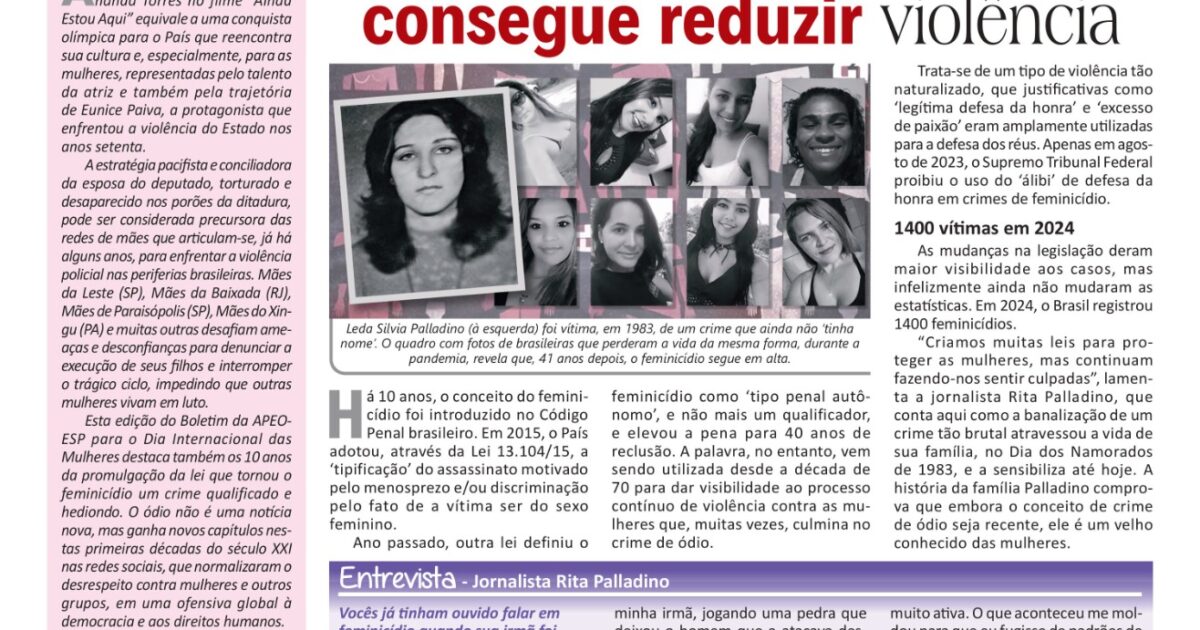 Boletim das Mulheres 2025