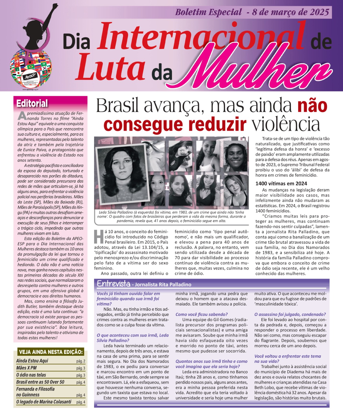 Boletim das Mulheres 2025