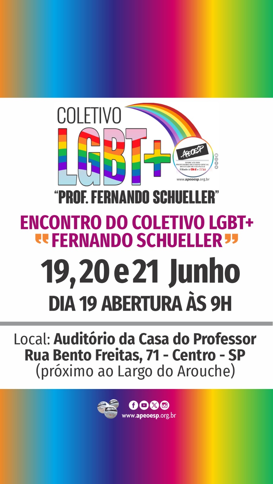 Encontro do coletivo LGBT+ “Fernando Schueller”