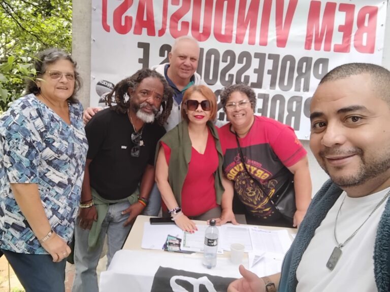 APEOESP SUBSEDE SUL SANTO AMARO no segundo dia de acolhimento aos professores ingressantes da nossa região, no Pólo 3, DE Sul 1. Sejam bem-vindos e bem-vindas. A escola pública é nossa!
