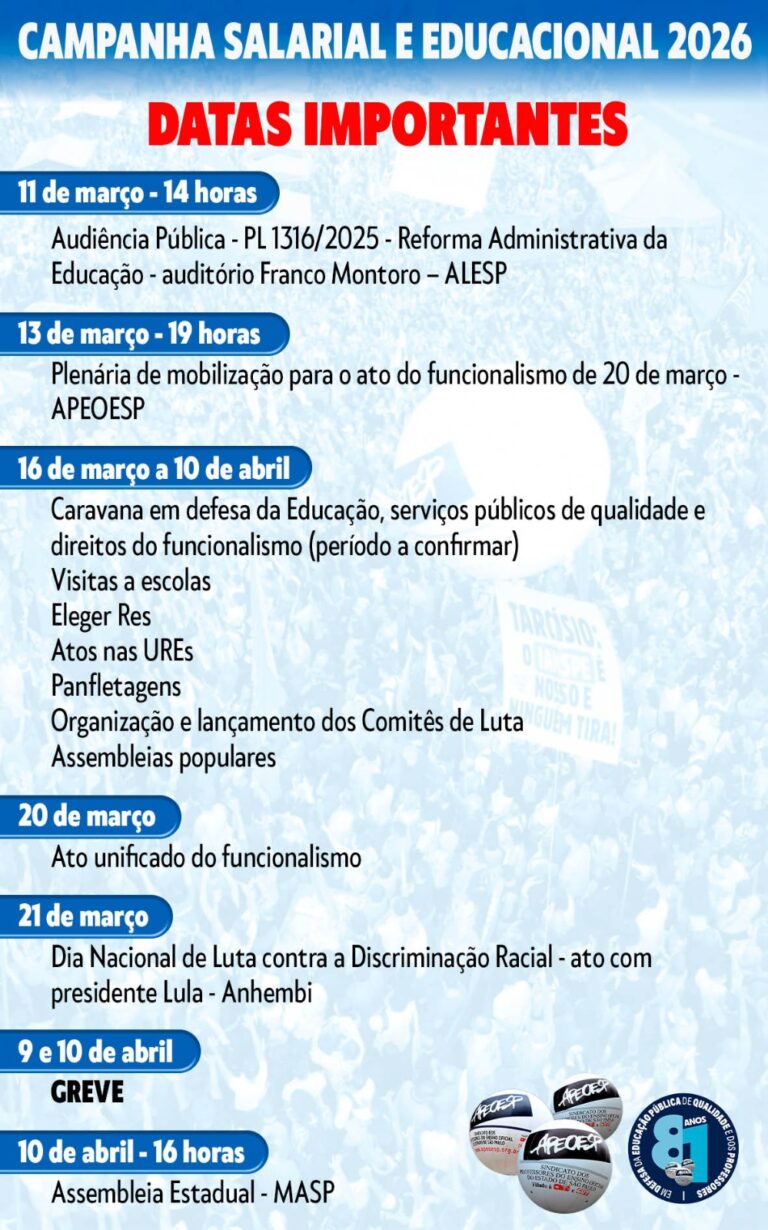 Fique atento a essas datas