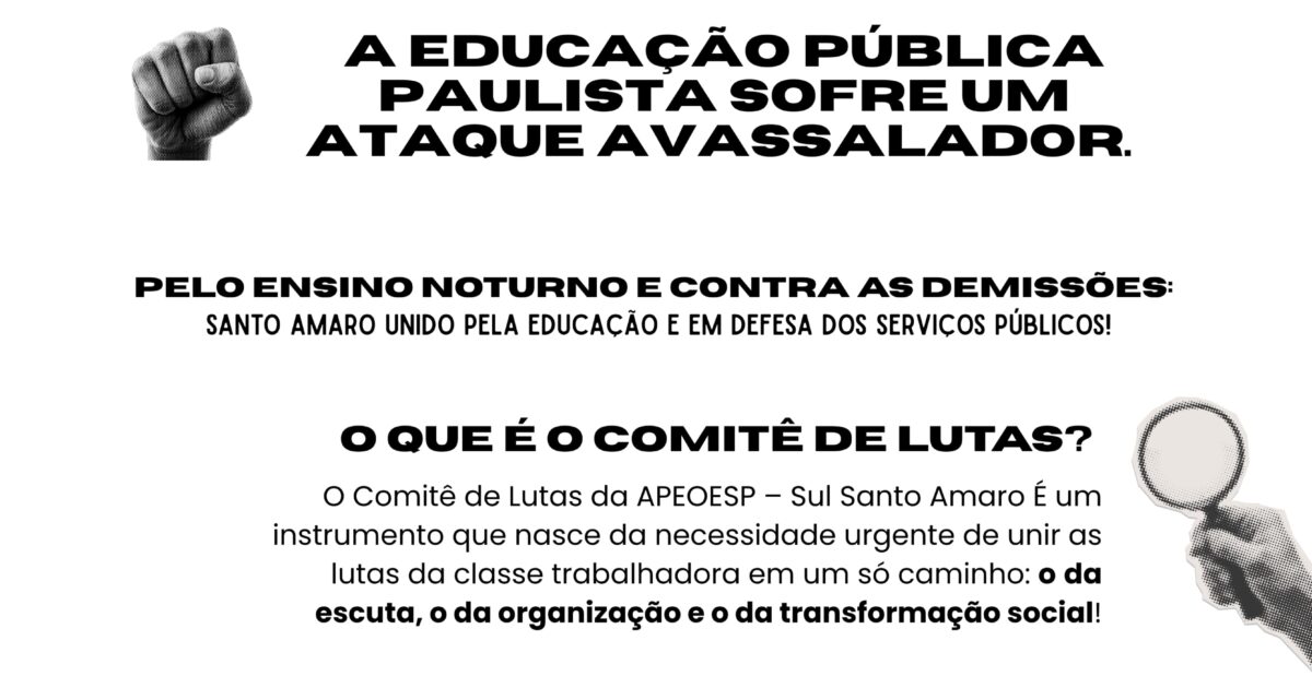 Inauguração do Comitê de Luta Popular da Zona Sul/SP