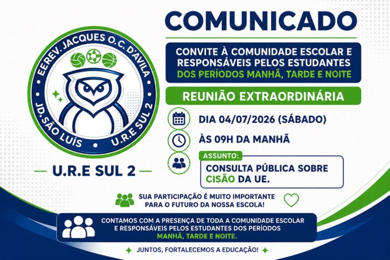Diga não à reorganização, cisão, mais gestão! Participe! A escola pública é nossa!